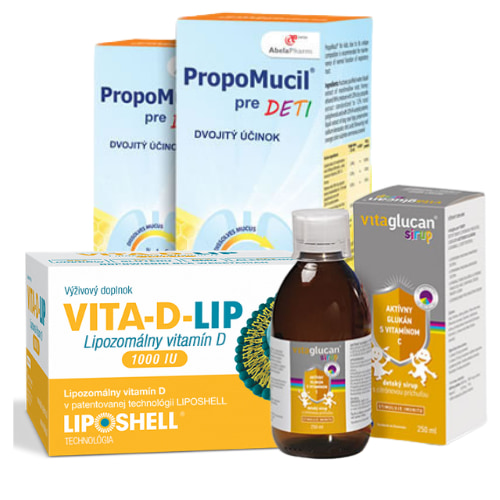 balíček pre deti - výživový doplnok a vitamíny
